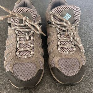 Columbia Taupe and Black Trail Shoes